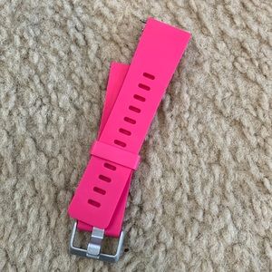 Hot pink Fitbit Versa band